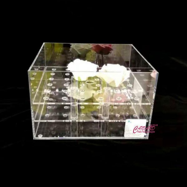 dried rose acrylic box