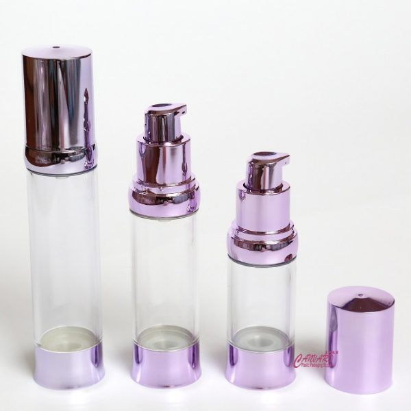 purple airless 15ml-30ml-50ml pump
