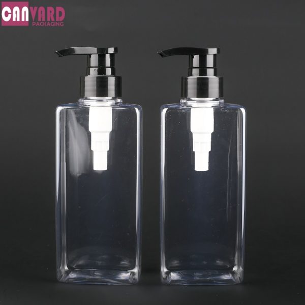PT-30 7-400ml Rectangular PET lotion shampoo bottle (2)
