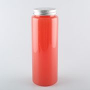 Clear cylinder round juice bottles