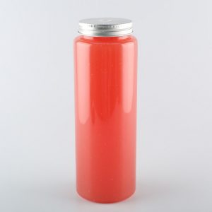 Clear cylinder round juice bottles