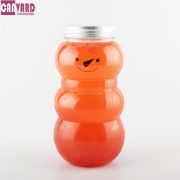 Snowman juice bottle