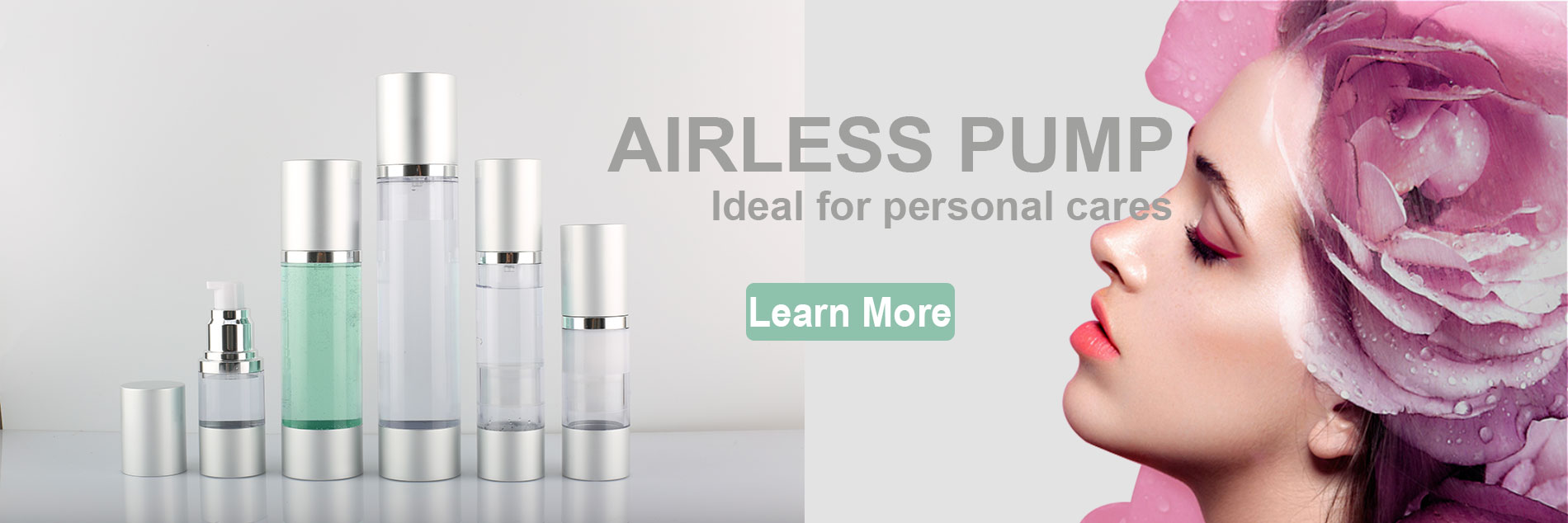 airless pump bottle web banner