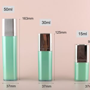 Square airless bottle