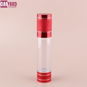 red airless pump bottle