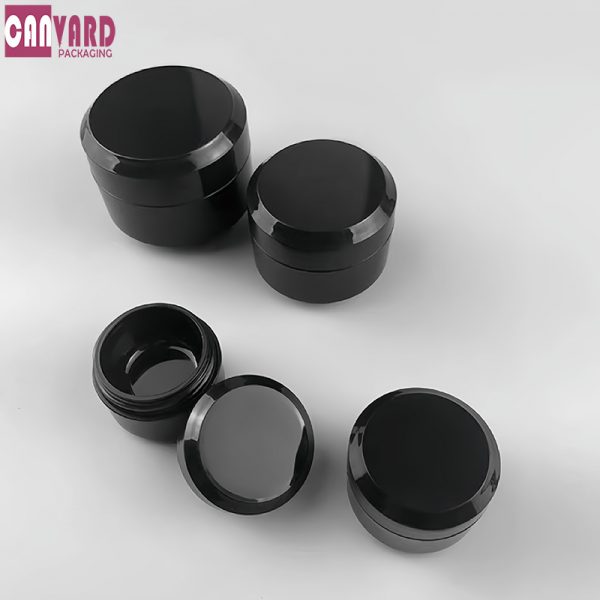black cosmetic cream jar 5g 8g 15g 30g-